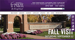 Desktop Screenshot of mountunion.edu